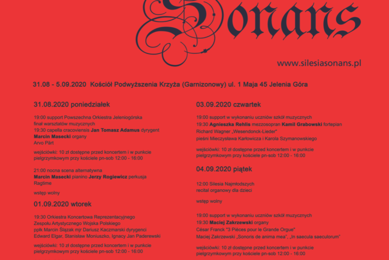 Startuje 23. Festiwal Silesia Sonans