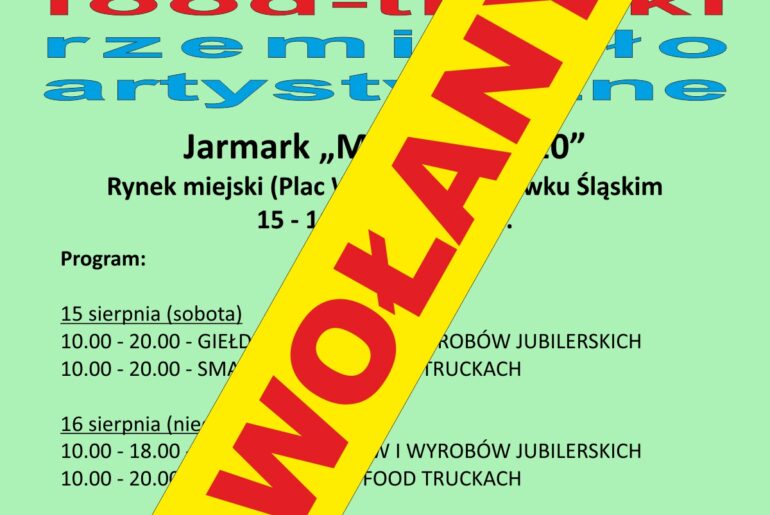 Lwówecki jarmark Mi-Fo-Ra 2020 odwołany!