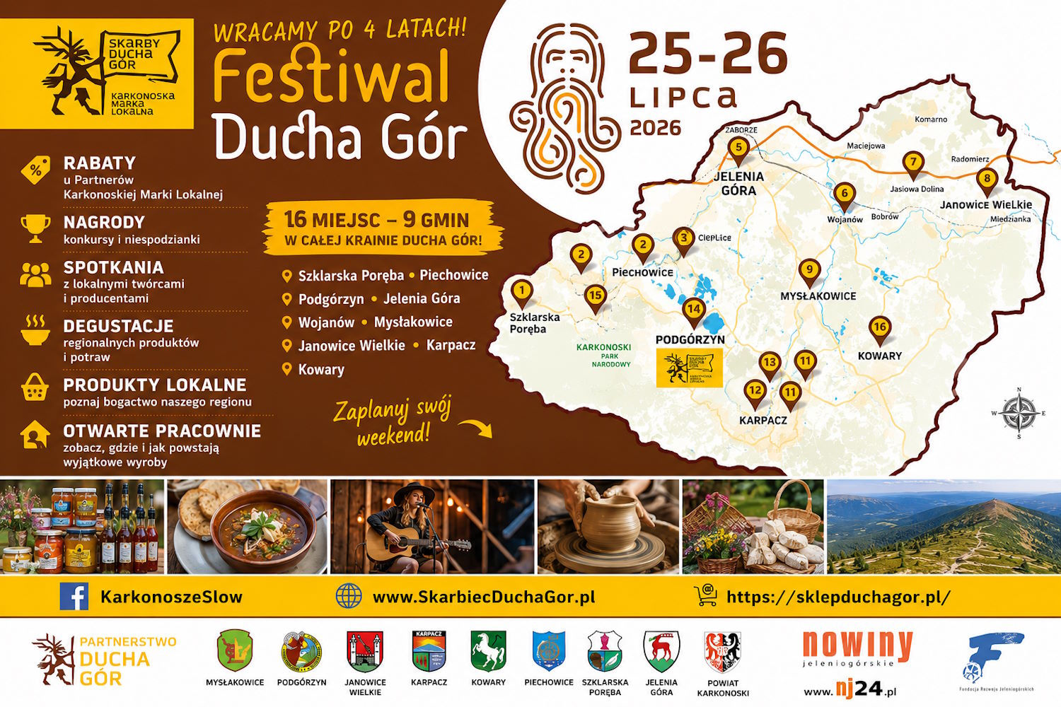 Festiwal Ducha Gór 2026 to już! Zaplanuj niezwykły weekend, weź udział w konkursie z nagrodami!